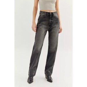 Urban Outfitters BDG Women's Black Wash Distressed Cowboy Jeans Size 26